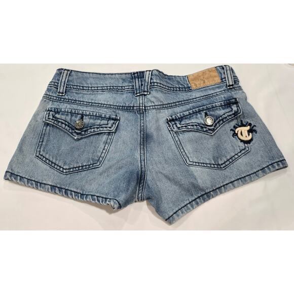 Tyte Jeans Light Blue Denim Jean Shorts 100% Cotton Button Pocket Juniors Size 5 - Picture 2 of 7